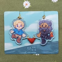 Image 1 of Pirate's Life Magnetic Heart Keychain Set