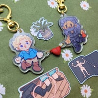 Image 3 of Pirate's Life Magnetic Heart Keychain Set