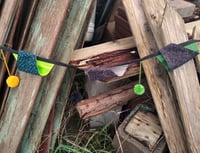 Image 5 of Floral Pennant Flag Garland # 4