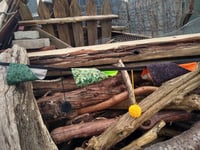 Image 5 of Floral Pennant Flag Garland # 5