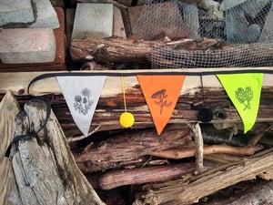 Image of Floral Pennant Flag Garland # 7