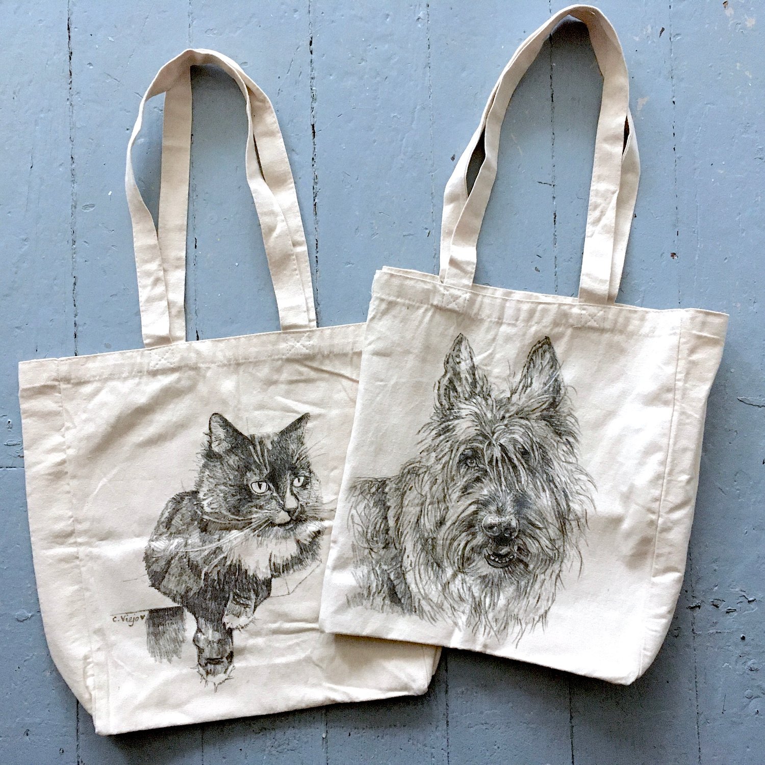 Image of Pet Tote Bag Commission