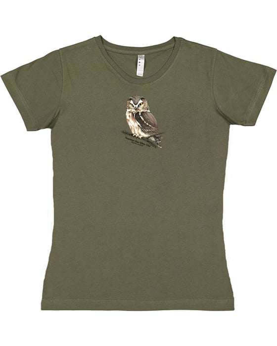Image of Saw-Whet Owl ladies t-shirt