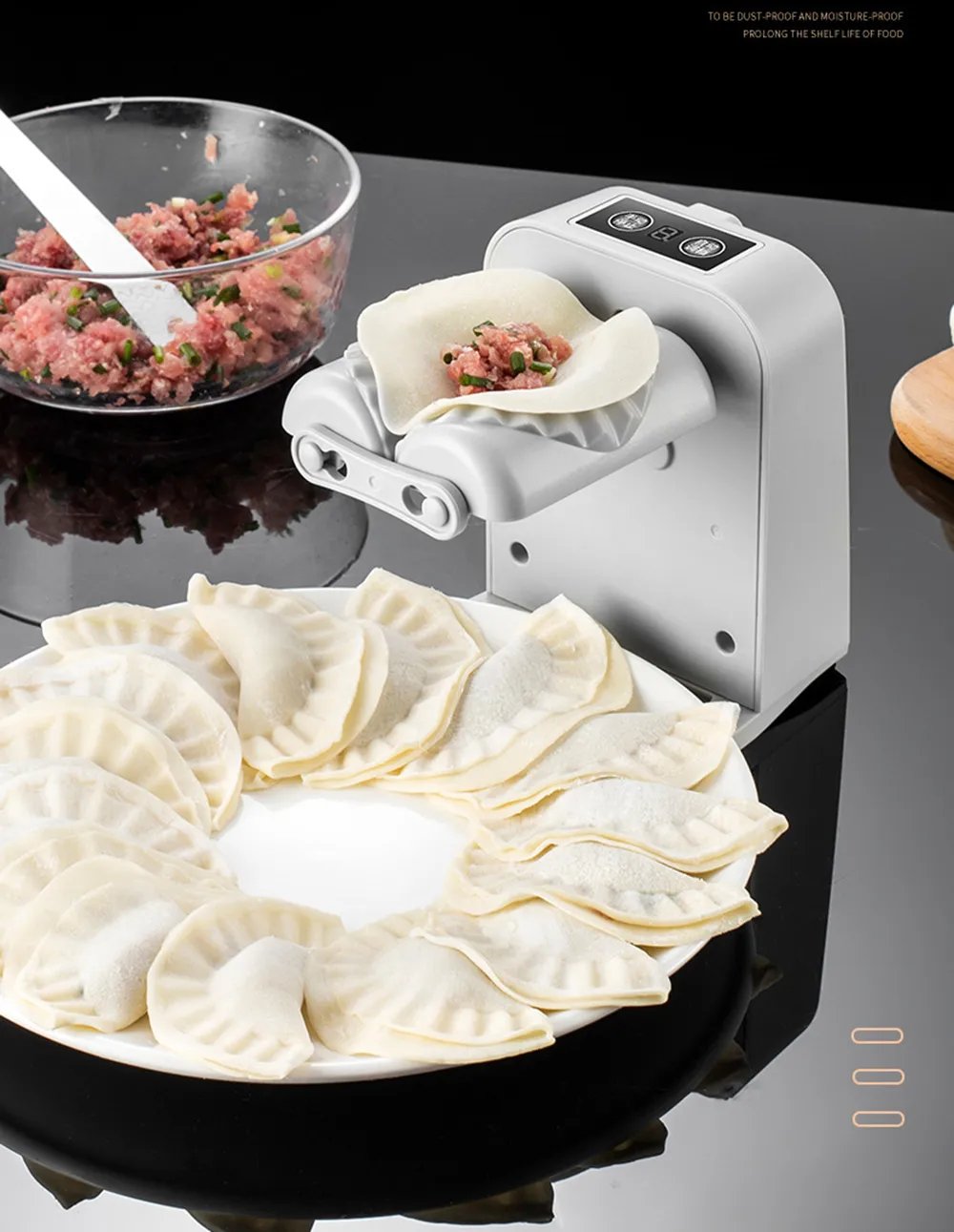 Electric Dumpling Maker Machine Automatic USB Charging With Dumpling Pressing Mould 