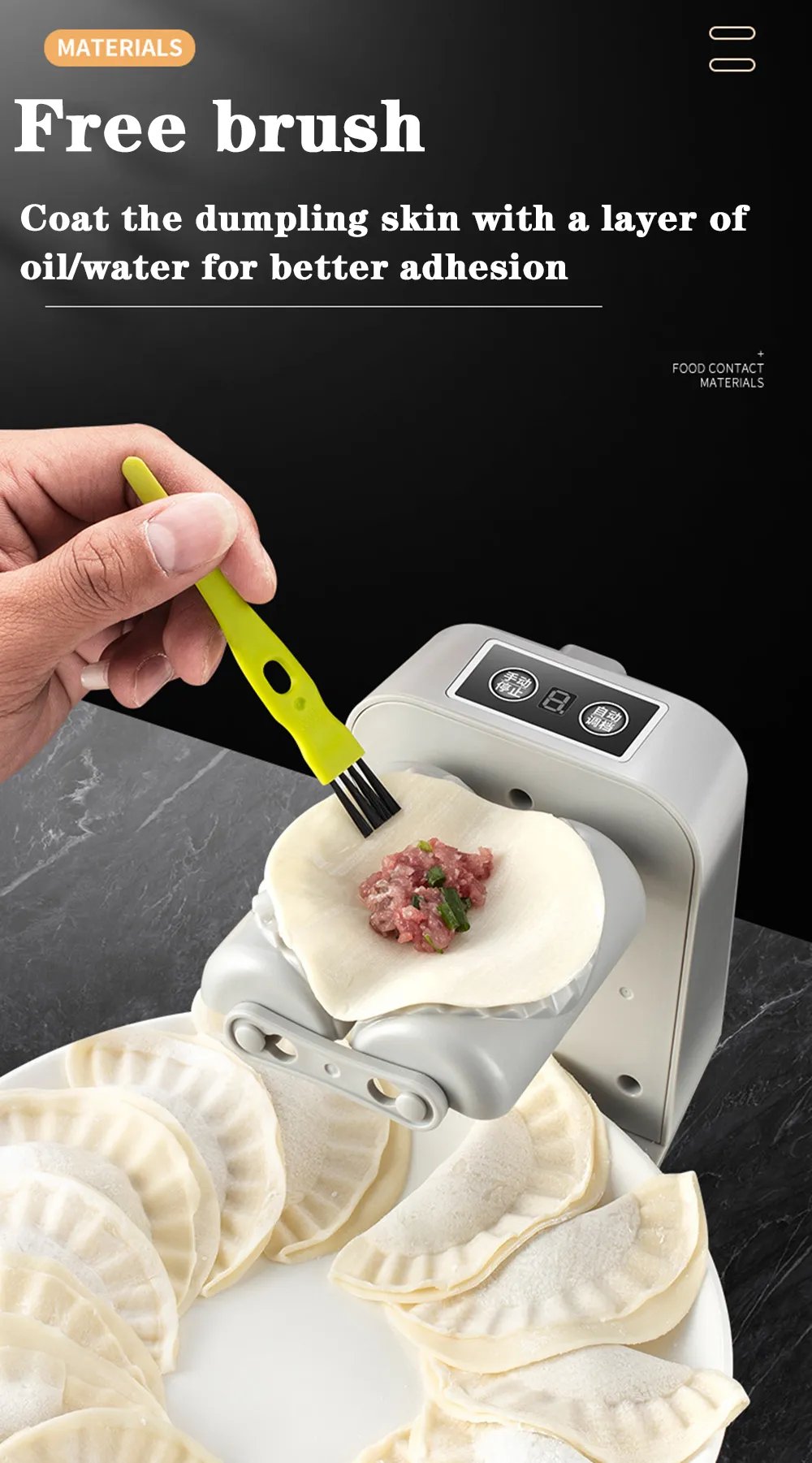 Electric Dumpling Maker Machine Automatic USB Charging With Dumpling Pressing Mould 