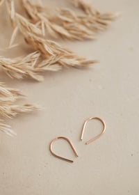 Image 1 of Tiny Horseshoe Earrings
