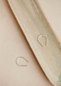 Image 3 of Tiny Horseshoe Earrings