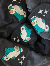 Snorlax hoodie (acid black) 