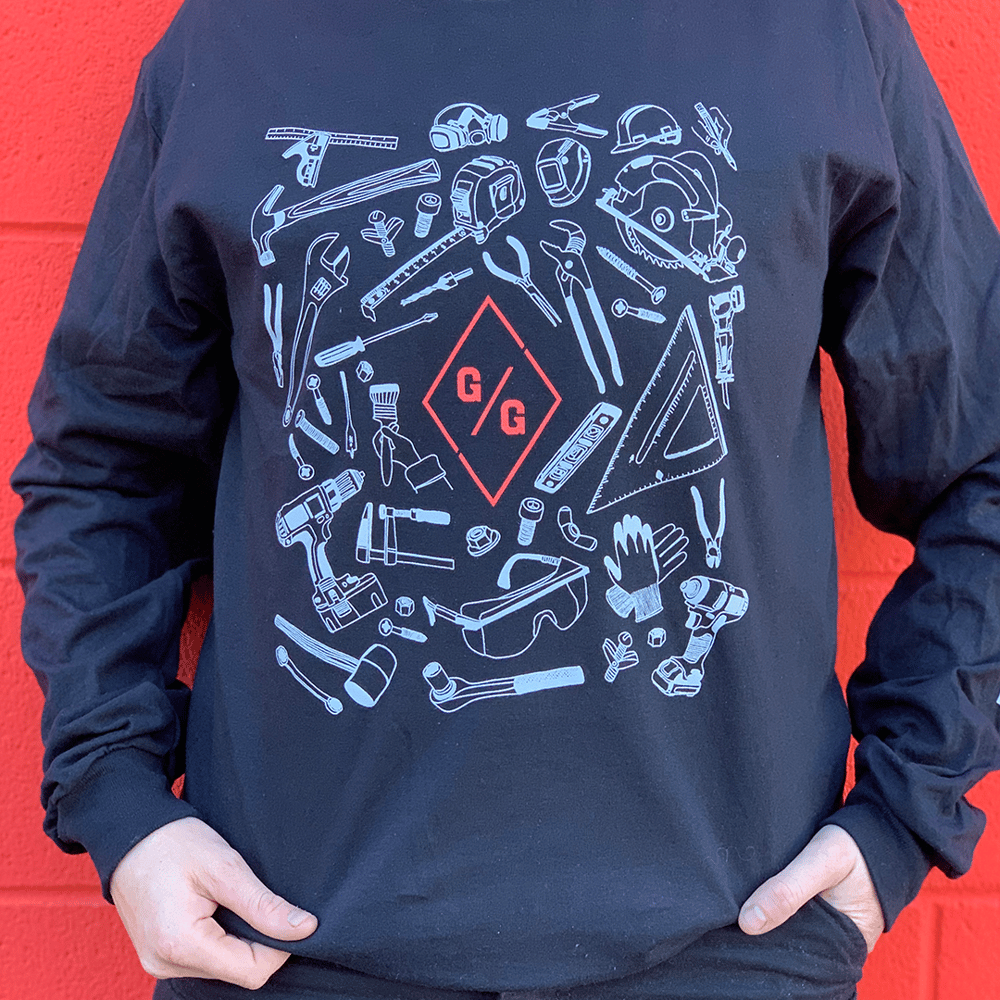 Fear Less. Build More. Long Sleeve T-shirt (unisex) 