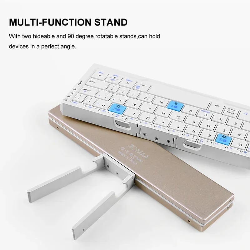Bluetooth Keyboard With Stand Rechargeable for Phones And Tablets