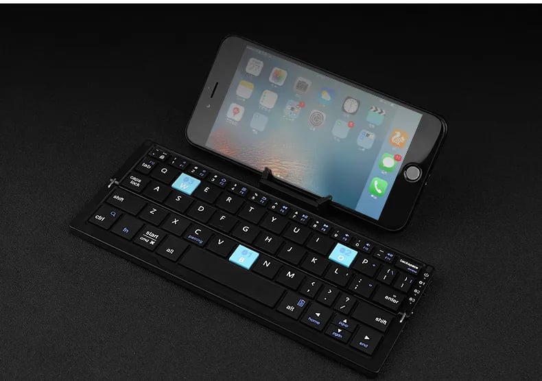 Bluetooth Keyboard With Stand Rechargeable for Phones And Tablets