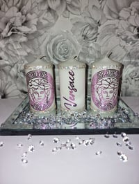 Image 1 of PINK VERSACE CANDLE SET 