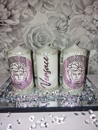 Image 2 of PINK VERSACE CANDLE SET 