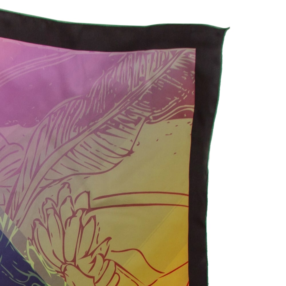 Image of Botanical Banana Plant – Silk Scarf/Silk Wool