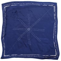Image 1 of The Meridian Line of this Earth Dark Blue – 90X90cm