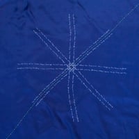 Image 4 of The Meridian Line of this Earth Dark Blue – 90X90cm