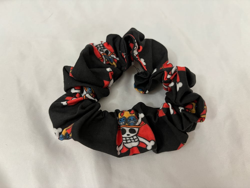 Image of Flaming Pirate Scrunchie 