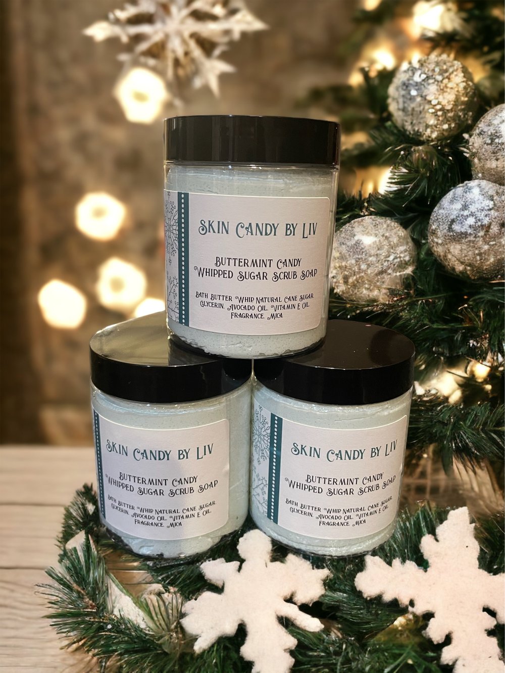 Buttermint Candy Whipped Sugar Scrub Soap