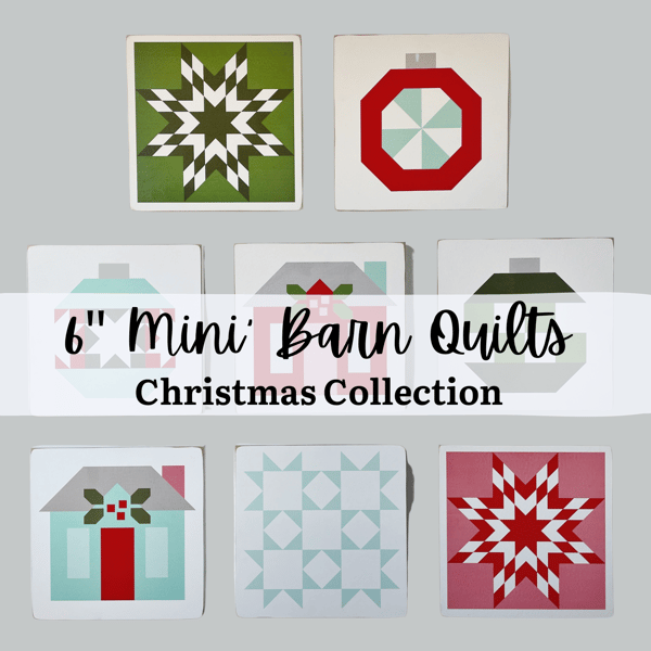 Image of 6" Mini Barn Quilts - Christmas Collecion