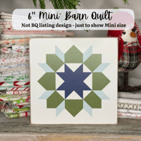 Image 2 of 6" Mini Barn Quilts - Christmas Collecion