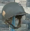 WWII M2 101st Airborne 506th Helmet Front Seam INLAND/Firestone Paratrooper Liner D-Day NCO