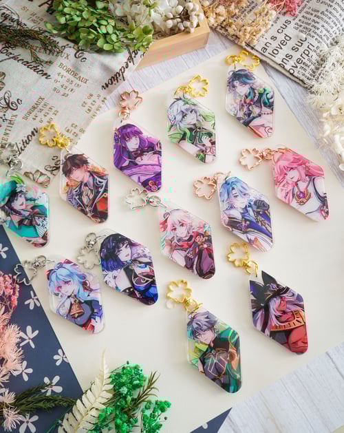 Image of Genshin Impact Dried Flower Acrylic Charms