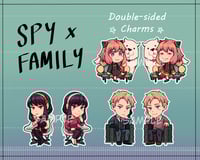 Image 1 of DISCOUNTED Spy x Family 2" Acrylic Double-sided Charm