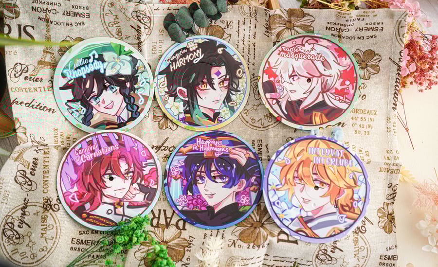 Image of Genshin Impact CD Coasters (Anemo Boys)