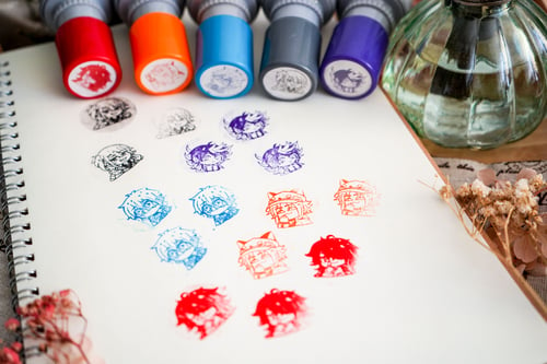 Image of Nijisanji Luxiem Self Inking Stamp