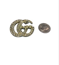 Image 2 of Silver Pearl Embossed Pin 