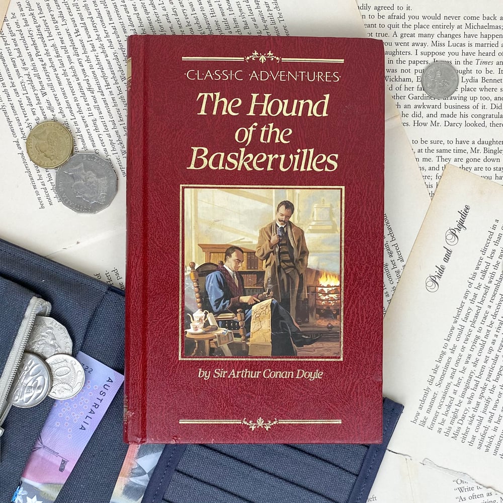 Image of The Hound of the Baskervilles, Sherlock Holmes Book Wallet, Sir Arthur Conan Doyle