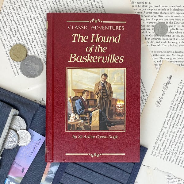 Image of The Hound of the Baskervilles, Sherlock Holmes Book Wallet, Sir Arthur Conan Doyle