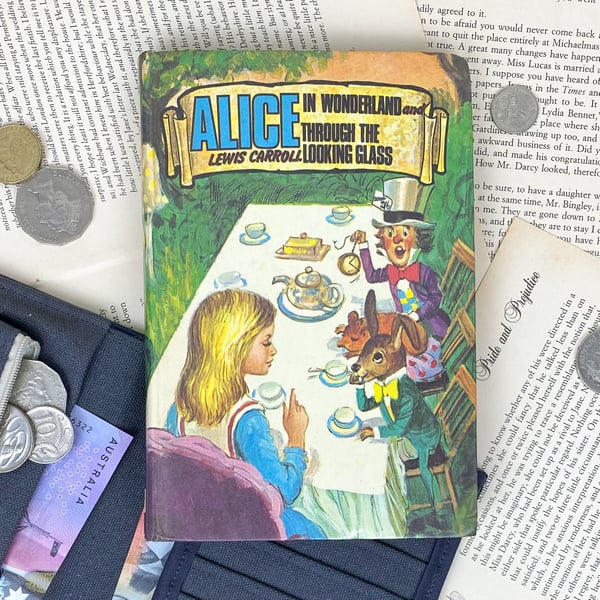 Image of Alice in Wonderland Book Wallet, Lewis Carroll