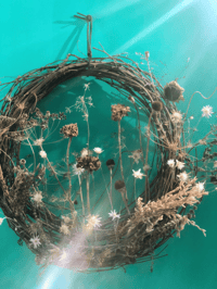 Image 1 of Dried Flower + Hemp Wreath | Local Boulder Mkt