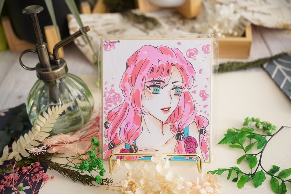 Image of JJBA Yasuho Hirose Original Shikishi Board Art