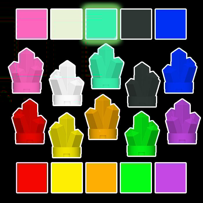 Mega Crystal RAINBOW! Free Glowey!