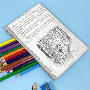 Image of Mr Tumnus, Chronicles of Narnia Book Page Pencil Case