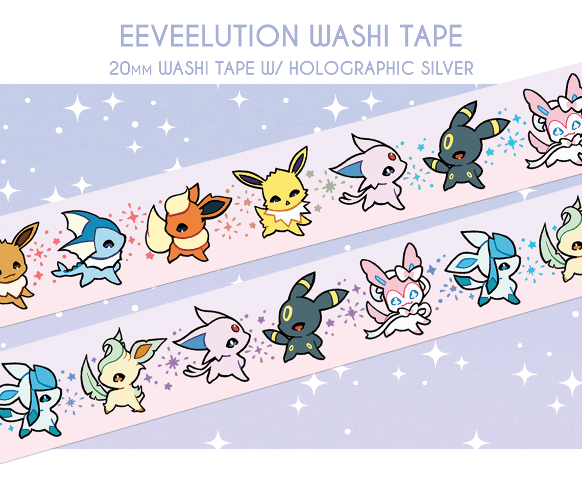 Image of Eeveelution Foil Washi Tape 