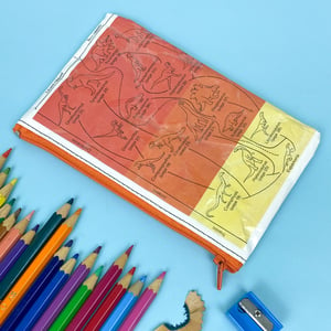 Image of Guide to Dinosaurs Book Page Pencil Case
