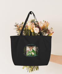 Image 1 of Karina Zedalis ART |  Black Large organic tote bag