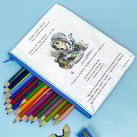Image 1 of Mad Hatter Alice in Wonderland Book Page Pencil Case 