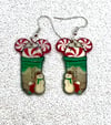 Mickey Starbucks coffee earrings 