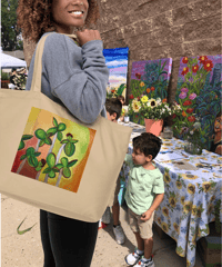 Image 1 of Karina Zedalis ART logo | Large organic tote bag
