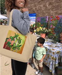 Image 1 of Karina Zedalis ART logo | Large organic tote bag