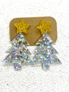Glitterati Christmas tree earrings 