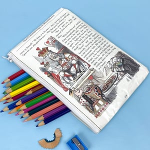 Image of Alice in Wonderland Book Page Pencil Case, Alice’s Evidence 