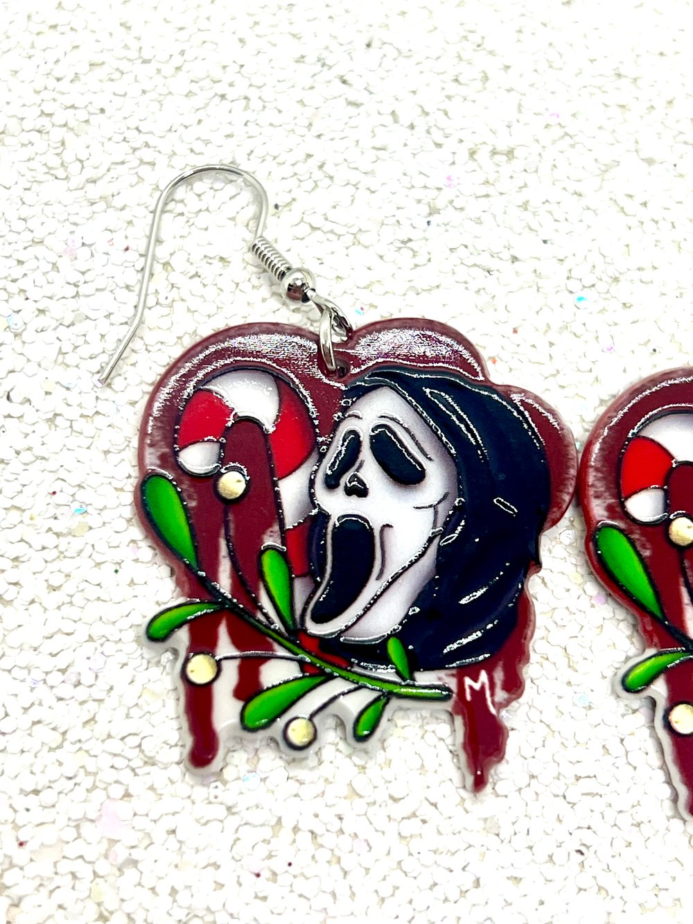 Candy Scream horror earrings 