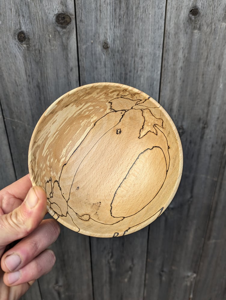 Image of Shallow Spalted Beech bowl