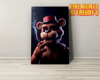 Freddy Fazbear AI Image Aluminium Sign (30x20cm)