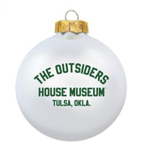 Image 2 of The Outsiders House Museum Glass Christmas Ornament!